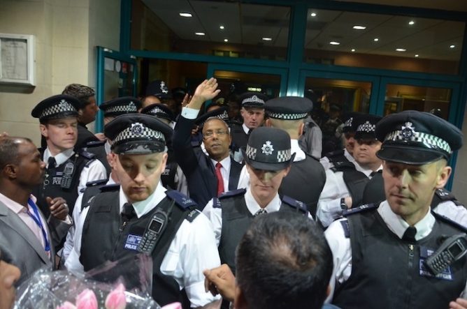 Lutfur Rahman Outside Court